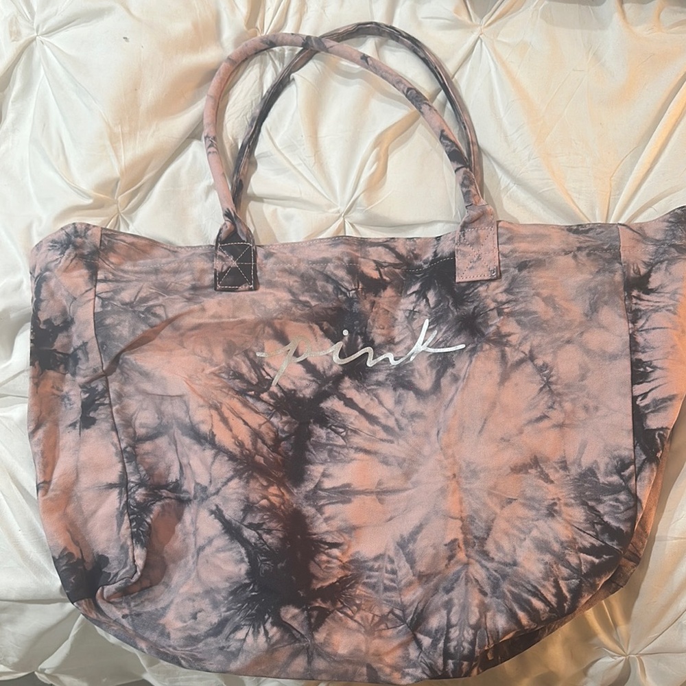 PINK Victoria's Secret Pink and Black Tote Bag